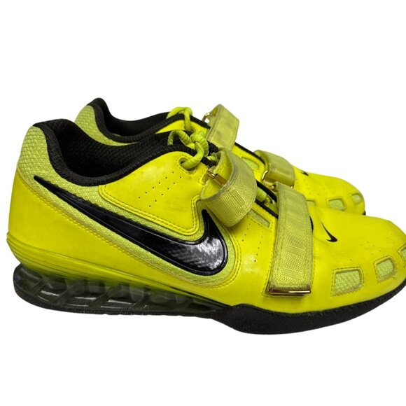 Nike Romaleos 2 Men's Weight Lifting Shoes Volt Yellow Gym 476927-730 Size 12 - Picture 1 of 12